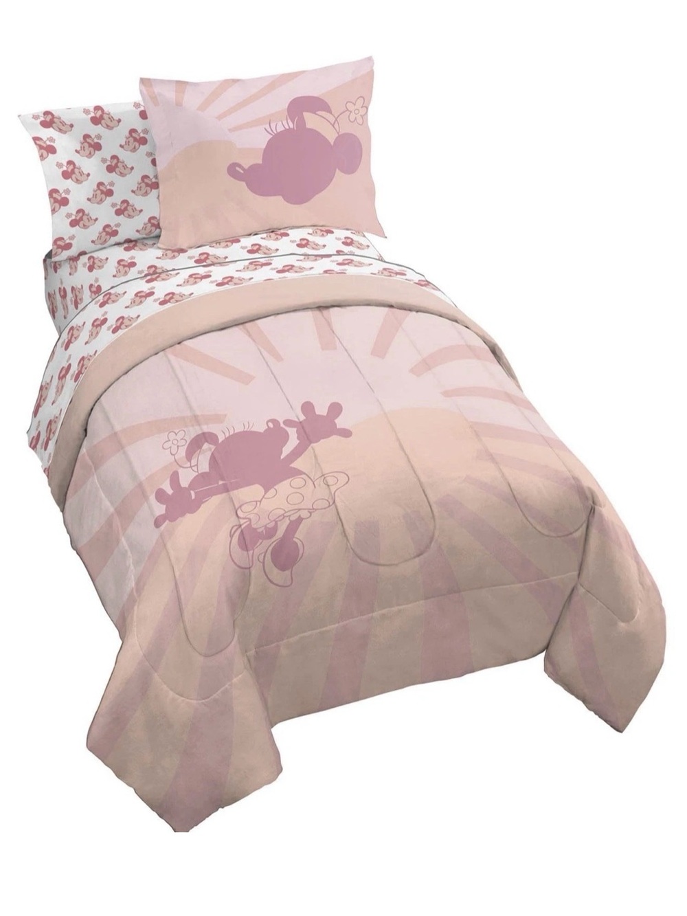 Disney Pink Minnie Mouse Twin Comforter Set